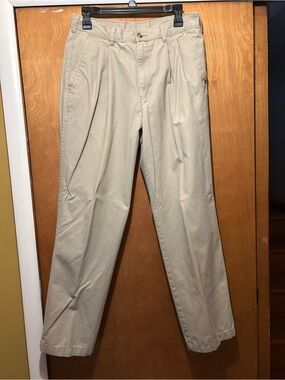 George Men's Pleated Dress Pants - Khaki